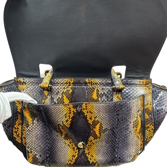 Gucci Python 1973 Medium Top Handle Satchel - Authentic - Picture 8 of 15